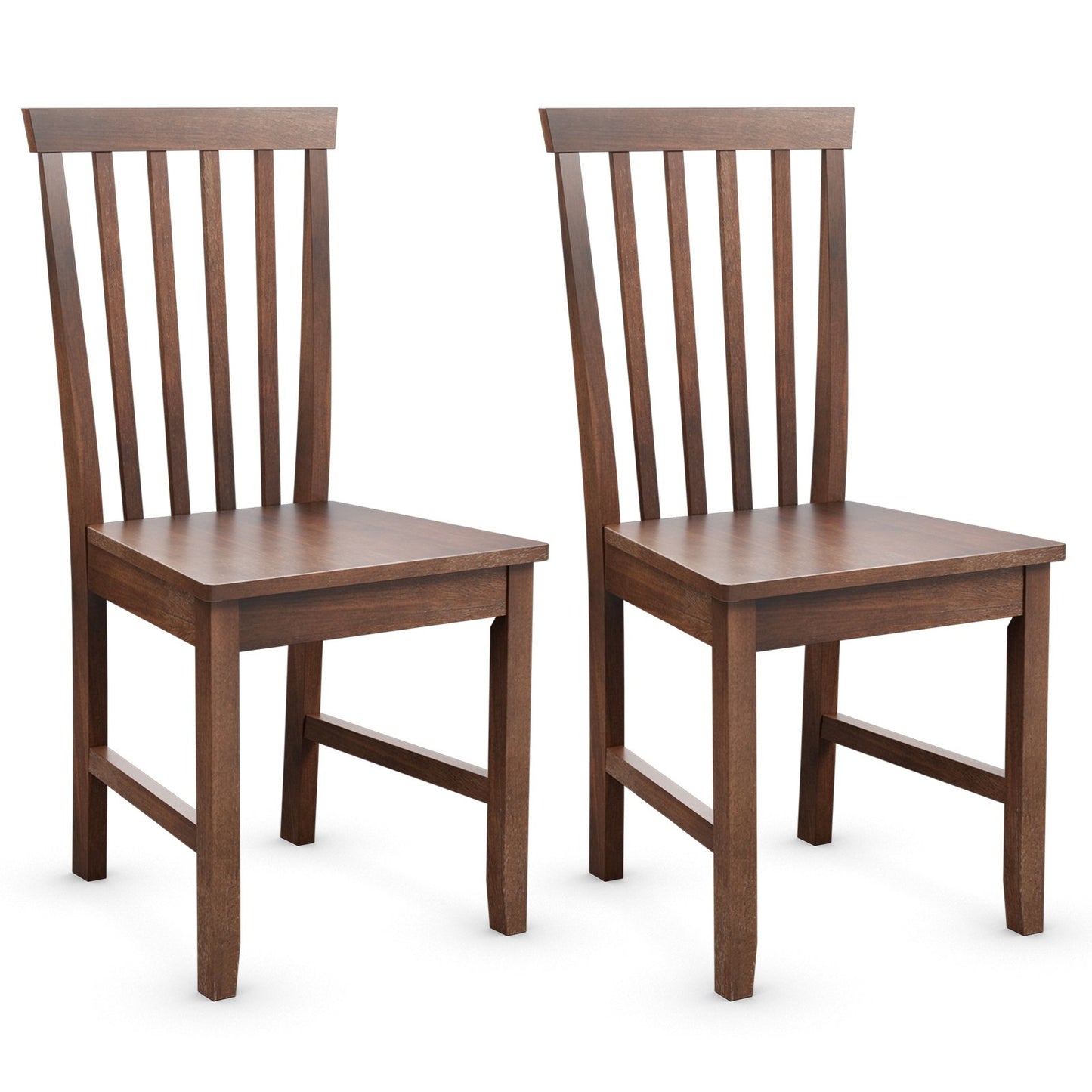 Set of 2 Dining Chairs with Solid Wooden Legs, Walnut Dining Chairs   at Gallery Canada