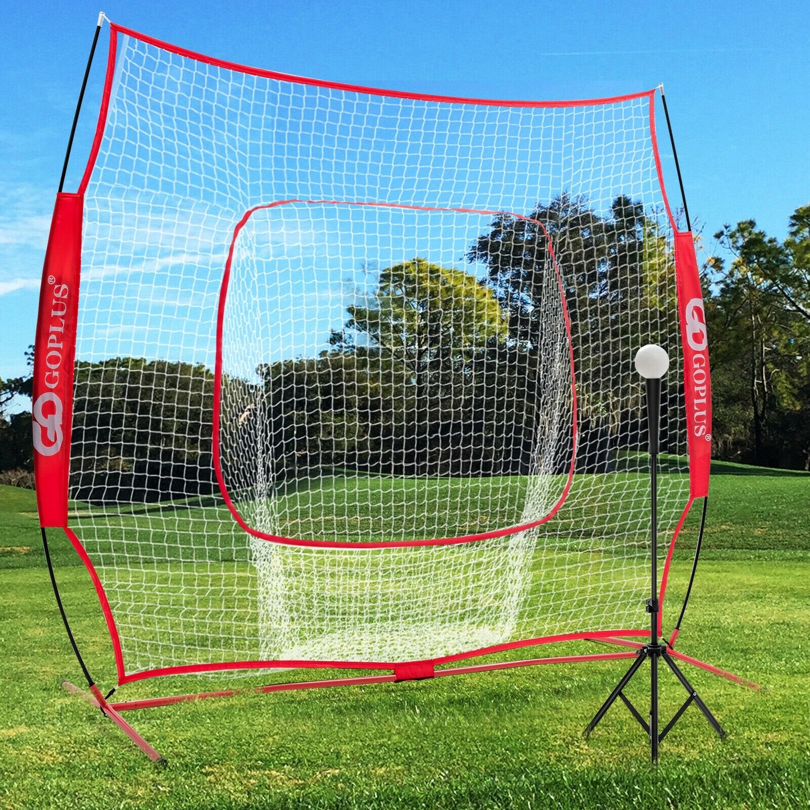 Portable Practice Net Kit with 3 Carrying Bags, Red Sport Equipments   at Gallery Canada