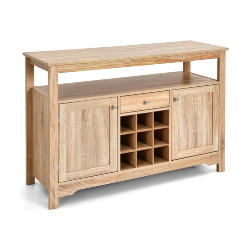 Buffet Server Sideboard Wine Cabinet Console, Natural