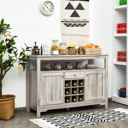 Buffet Server Sideboard Wine Cabinet Console, Gray