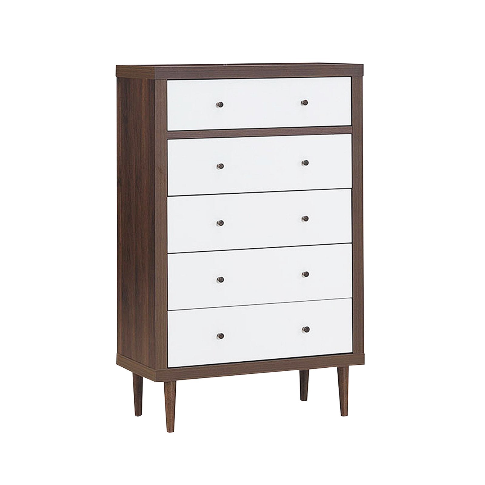 Antique-Style Free-Standing Dresser with 5 Drawers, White Dressers & Chests   at Gallery Canada