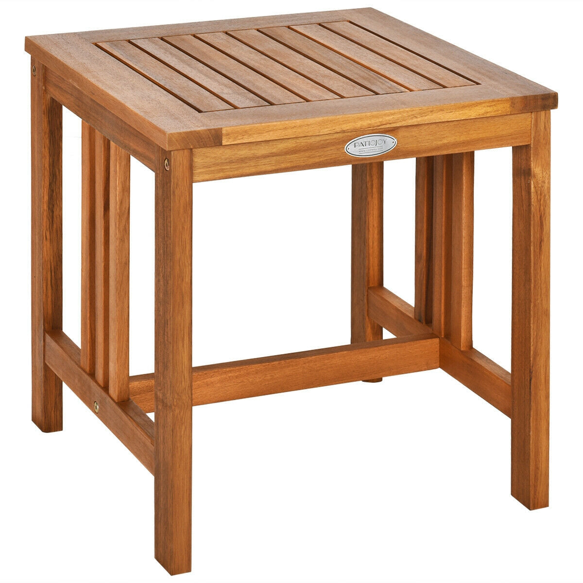 2 Pieces Acacia Wood Patio Rocking Chair Table Set, Brown Patio Conversation Sets at Gallery Canada