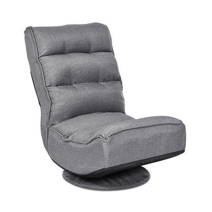 5-Position Folding Floor Gaming Chair, Gray Floor Chairs   at Gallery Canada