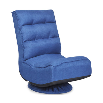 5-Position Folding Floor Gaming Chair, Navy Floor Chairs   at Gallery Canada