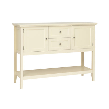 Wooden Sideboard Buffet Console Table  with Drawers and Storage, Beige Console Tables   at Gallery Canada