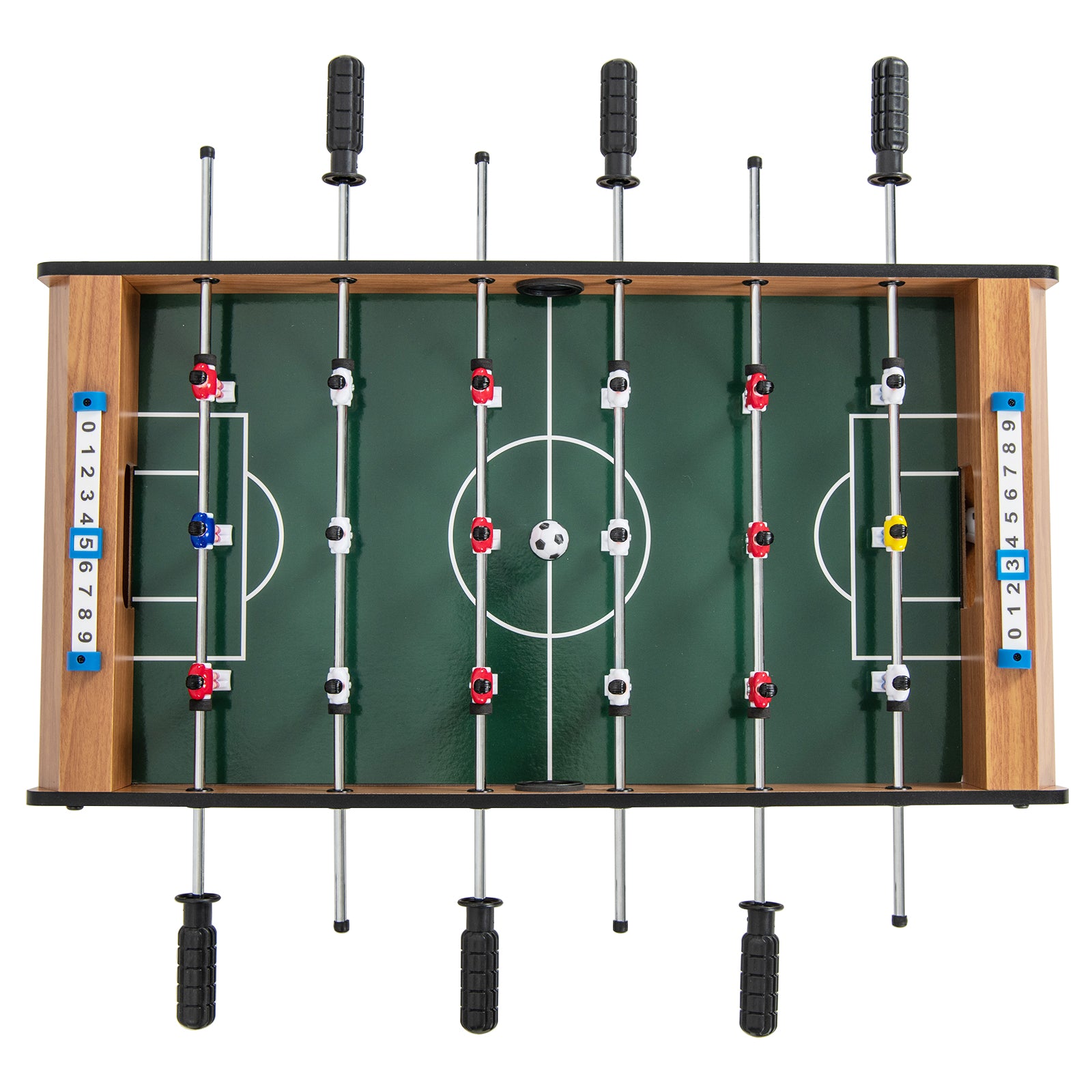 27 Inch Foosball Table Mini Tabletop Soccer Game, Brown Game Room at Gallery Canada