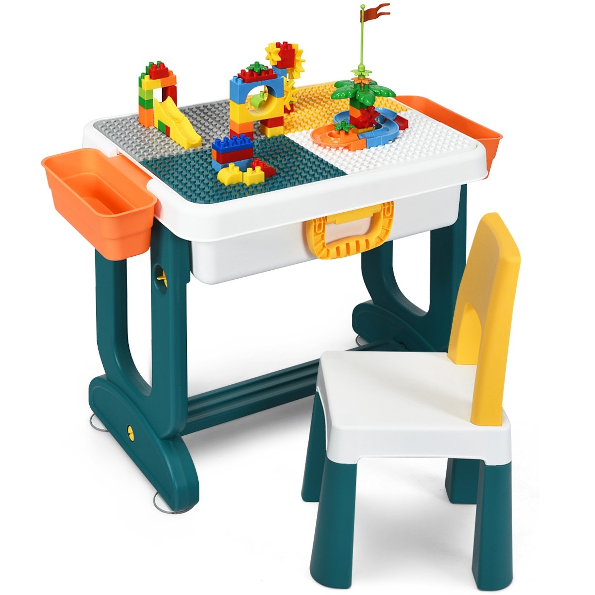 5-in-1 Kids Activity Table Set, White - Gallery Canada