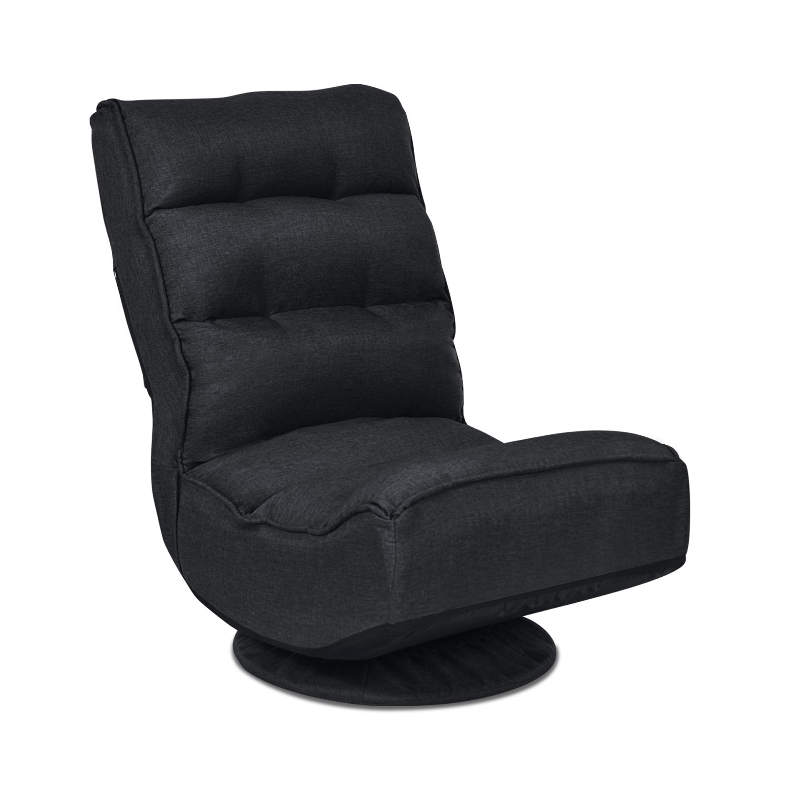 5-Position Folding Floor Gaming Chair, Black Floor Chairs   at Gallery Canada