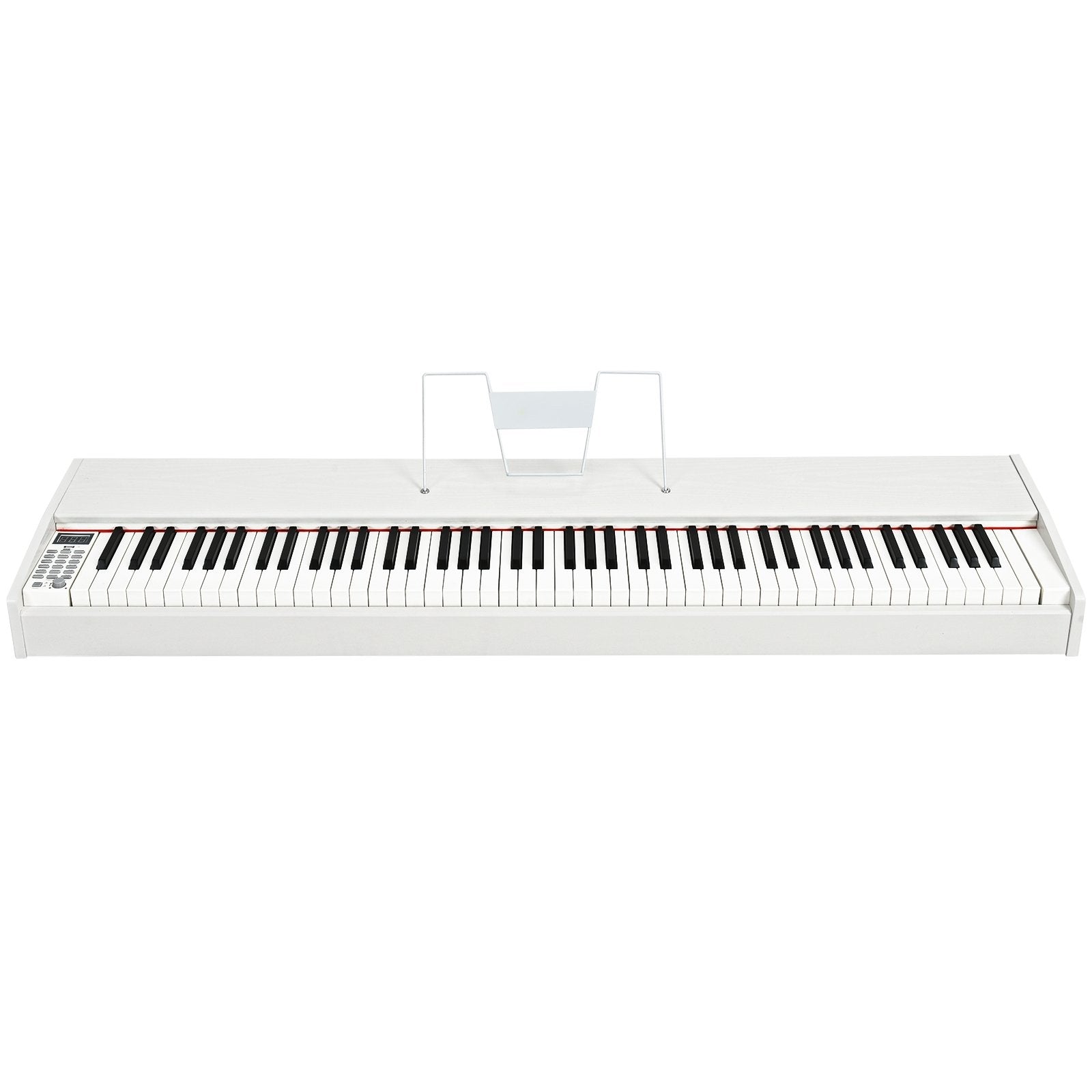 88-Key Full Size Digital Piano Weighted Keyboard with Sustain Pedal, White - Gallery Canada