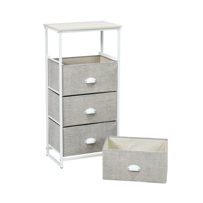 Chest Storage Tower Side Table Display Storage with 4 Drawers, Gray Dressers & Chests   at Gallery Canada