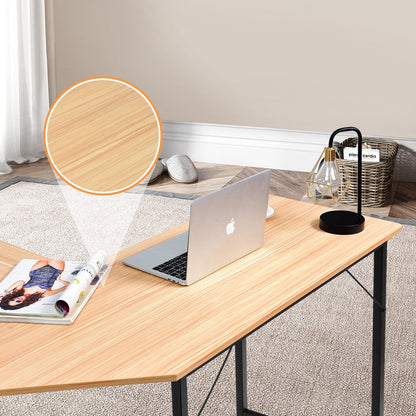 L Shaped Corner Computer Desk Laptop Gaming Table Workstation, Natural L-Shaped Desks   at Gallery Canada