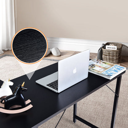 L Shaped Corner Computer Desk Laptop Gaming Table Workstation, Black L-Shaped Desks   at Gallery Canada