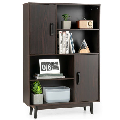 Sideboard Storage Cabinet with Door Shelf, Dark Brown - Gallery Canada