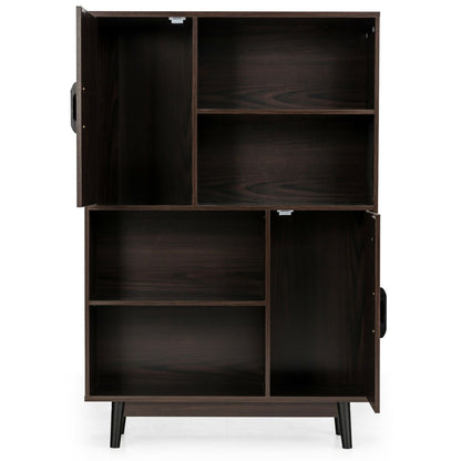 Sideboard Storage Cabinet with Door Shelf, Dark Brown - Gallery Canada