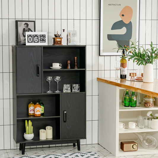 Sideboard Storage Cabinet with Door Shelf, Black Cabinets & Chests   at Gallery Canada