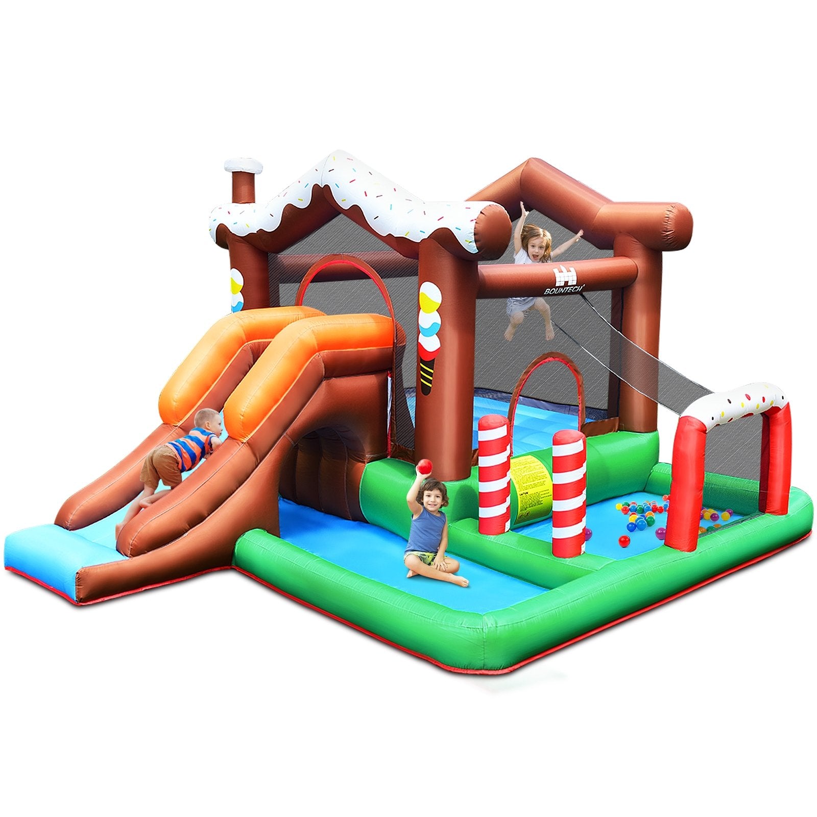 Kids Inflatable Bounce House Jumping Castle Slide Climber Bouncer Without Blower Bounce House   at Gallery Canada