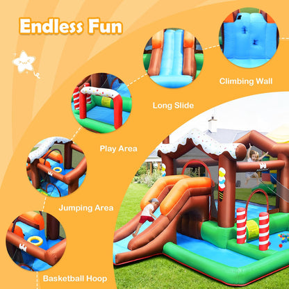 Kids Inflatable Bounce House Jumping Castle Slide Climber Bouncer Without Blower Bounce House   at Gallery Canada