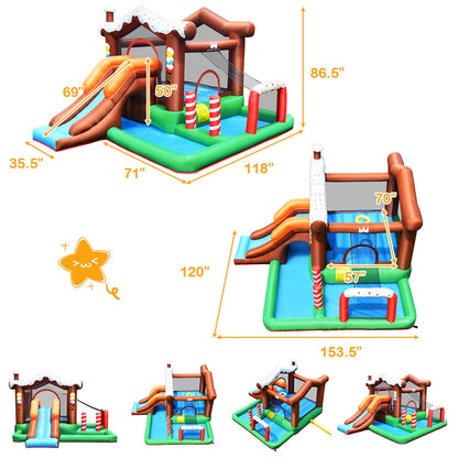 Kids Inflatable Bounce House Jumping Castle Slide Climber Bouncer Without Blower Bounce House   at Gallery Canada