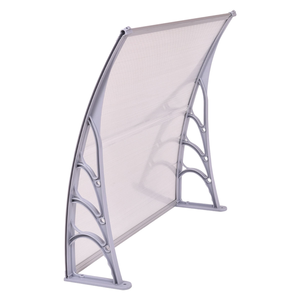 40 x 40 Inch Outdoor Polycarbonate Front Door Window Awning Canopy, Gray Outdoor Shades at Gallery Canada