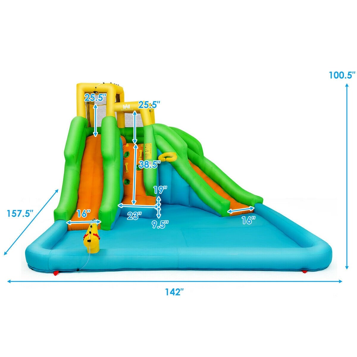 Inflatable Water Park Bounce House with Climbing Wall Bounce House   at Gallery Canada