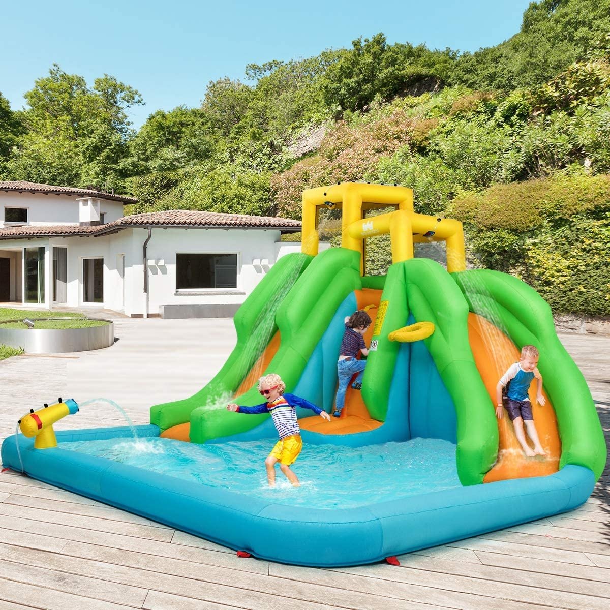 Inflatable Water Park Bounce House with Climbing Wall Bounce House   at Gallery Canada