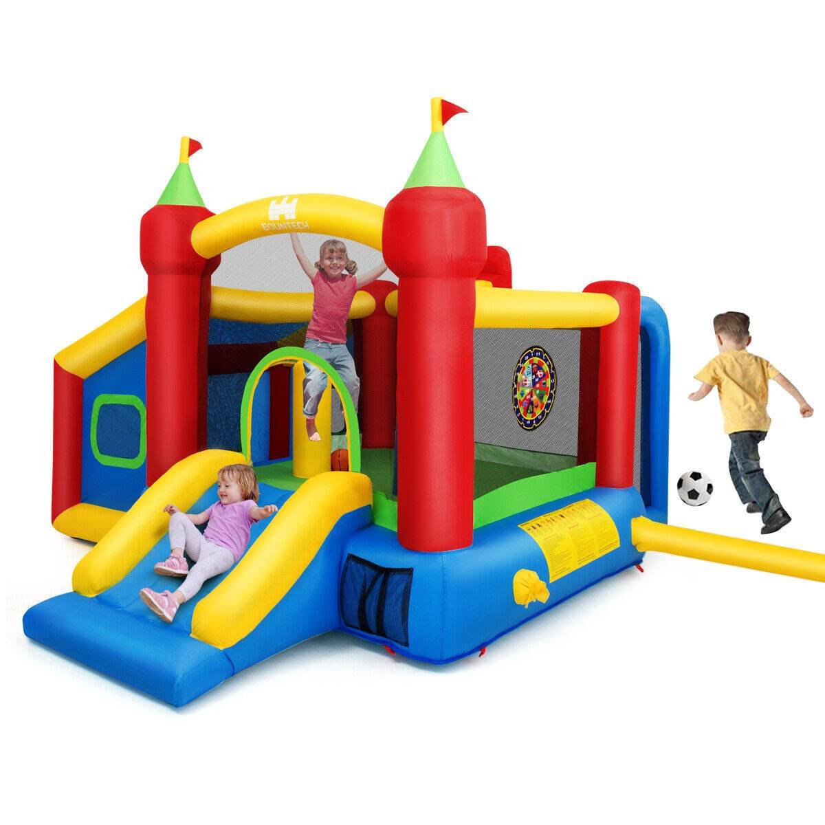 Inflatable Bounce House Kids Slide Jumping Castle without Blower - Gallery Canada