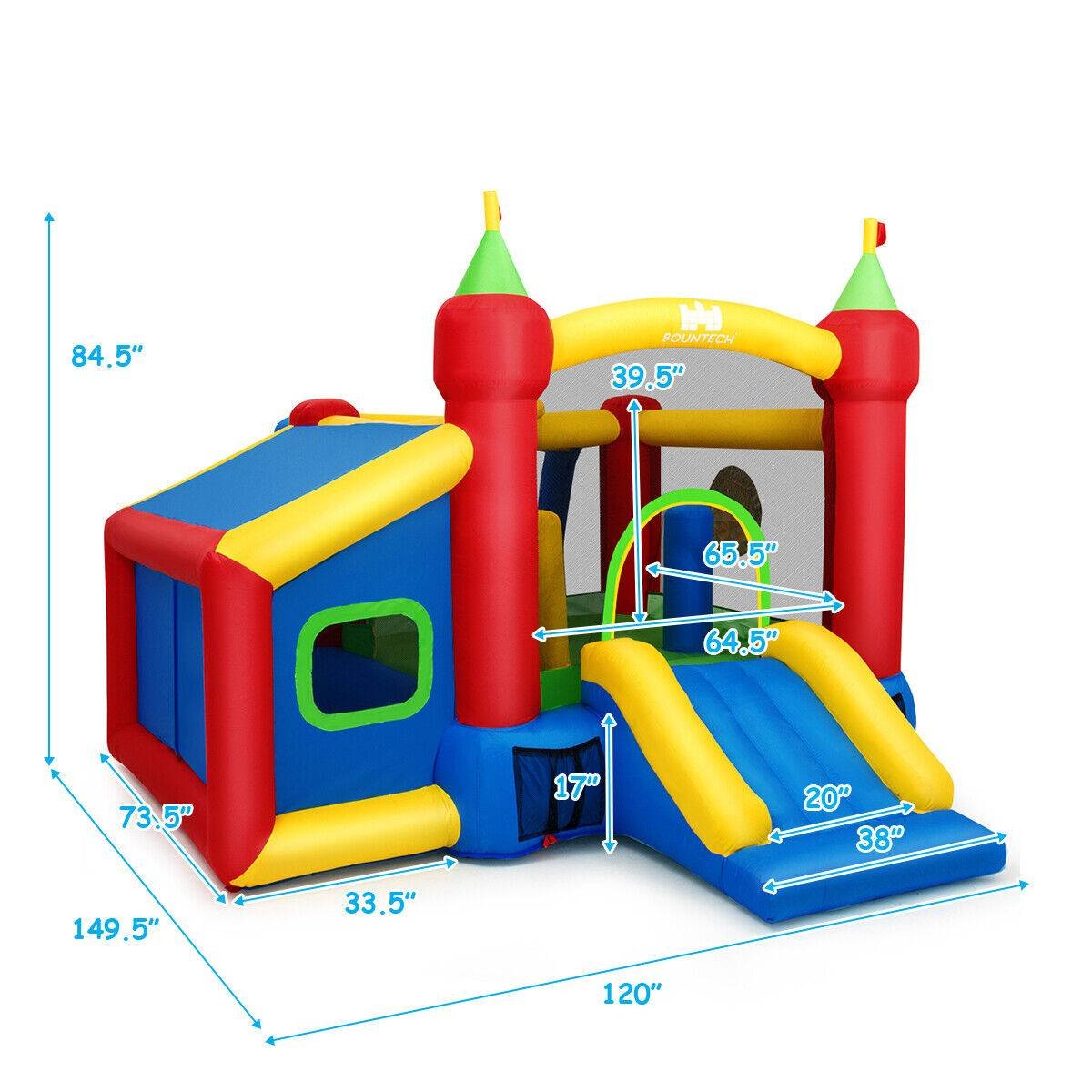 Inflatable Bounce House Kids Slide Jumping Castle without Blower Bounce House   at Gallery Canada