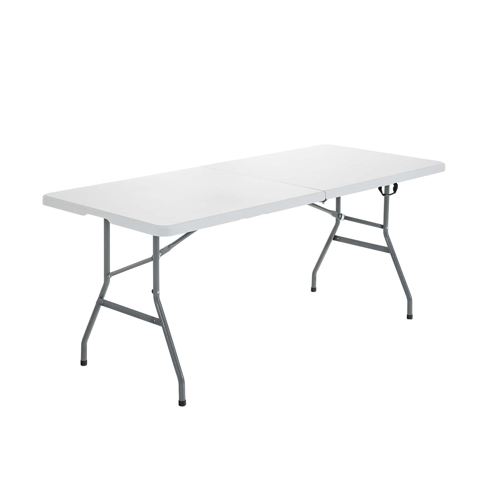 6' Folding Portable Plastic Outdoor Camp Table, White Camping Furniture   at Gallery Canada