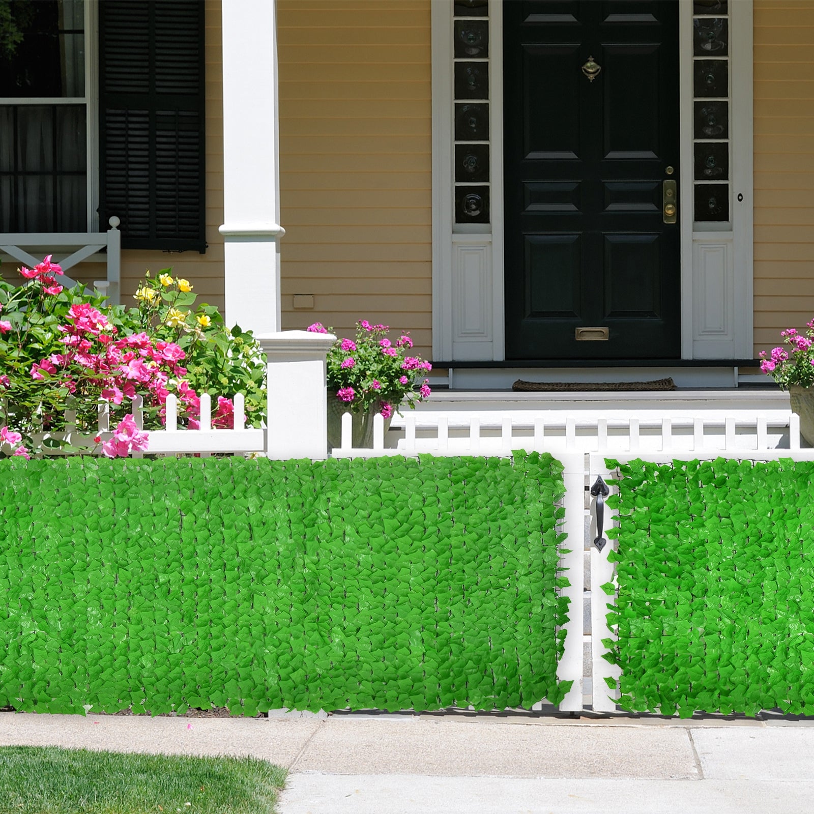 118 x 39 Inch Artificial Ivy Privacy Fence for Fence and Vine Decor, Light Green Decorative Fencing & Flooring at Gallery Canada