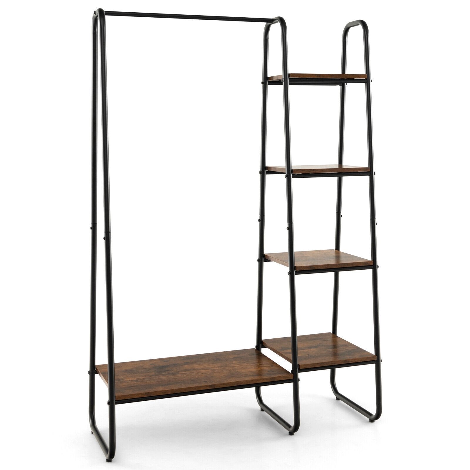 Clothes Rack Free Standing Storage Tower with Metal Frame, Black Clothing & Closet Storage   at Gallery Canada