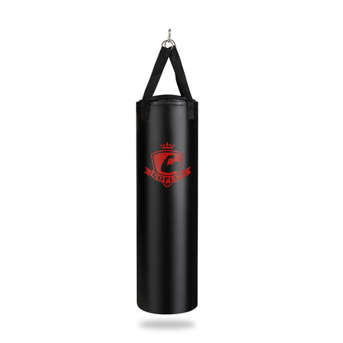 Filled Punching Bag Set with Boxing Gloves- 63 lbs, Black