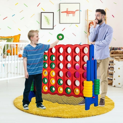 4-to-Score Giant Game Set with Net Storage, Blue