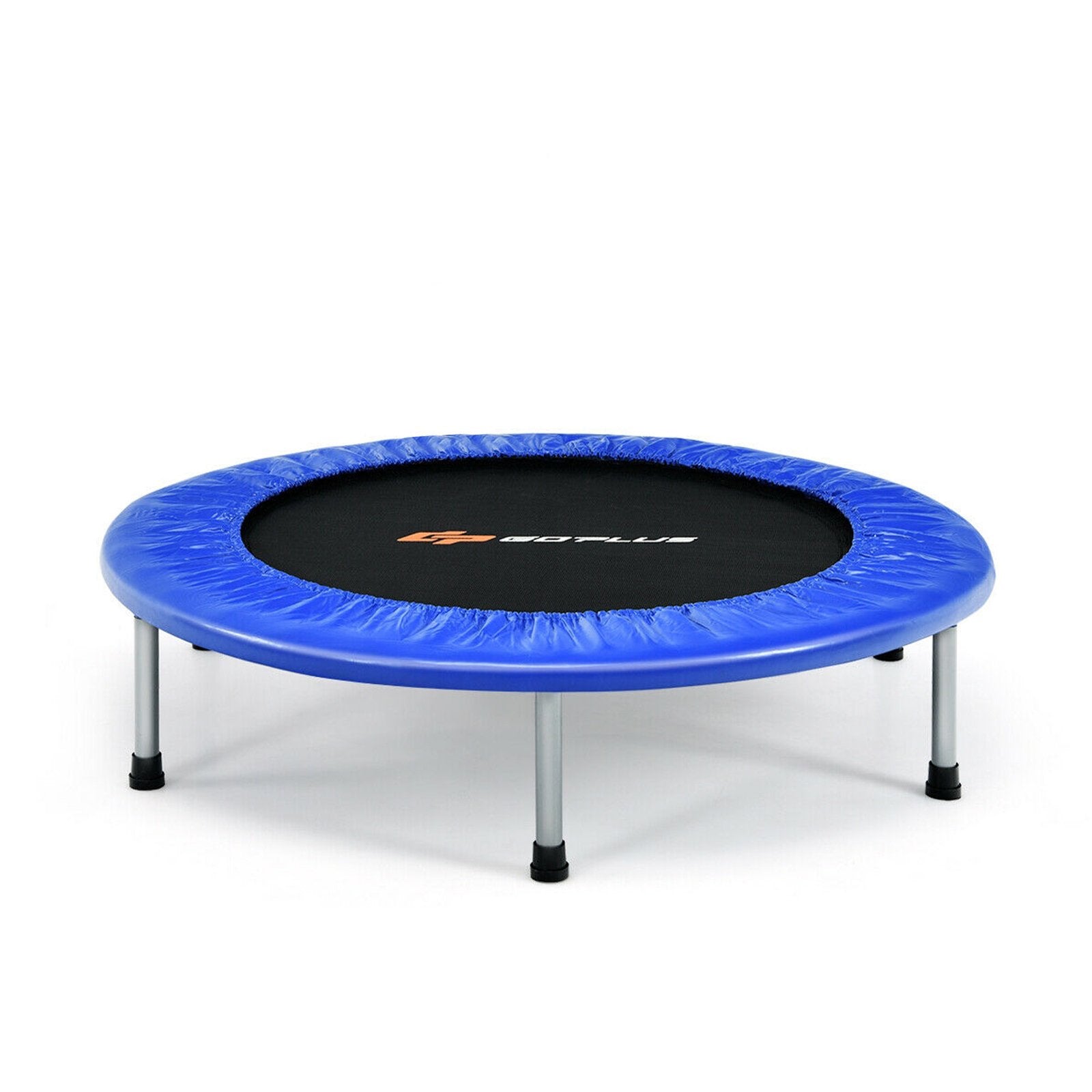 38 Inch Mini Folding Trampoline Portable Leisure Fitness Backboard, Blue Trampolines   at Gallery Canada