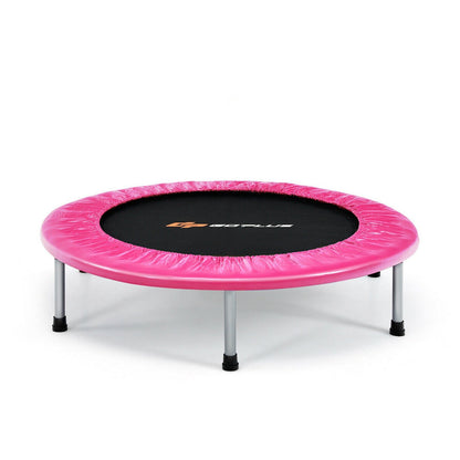 38 Inch Mini Folding Trampoline Portable Leisure Fitness Backboard, Pink Trampolines   at Gallery Canada