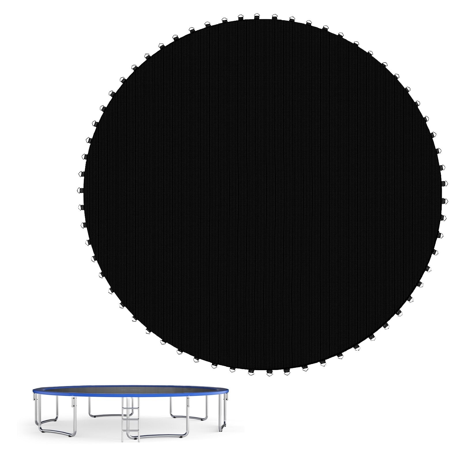 High-Elastic PP Replacement Jumping Mat-10 ft, Black Trampoline Accessories   at Gallery Canada