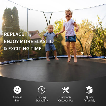 High-Elastic PP Replacement Jumping Mat-10 ft, Black Trampoline Accessories   at Gallery Canada