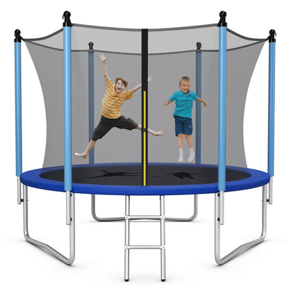 Outdoor Trampoline with Safety Closure Net-10 ft, Blue Trampolines   at Gallery Canada