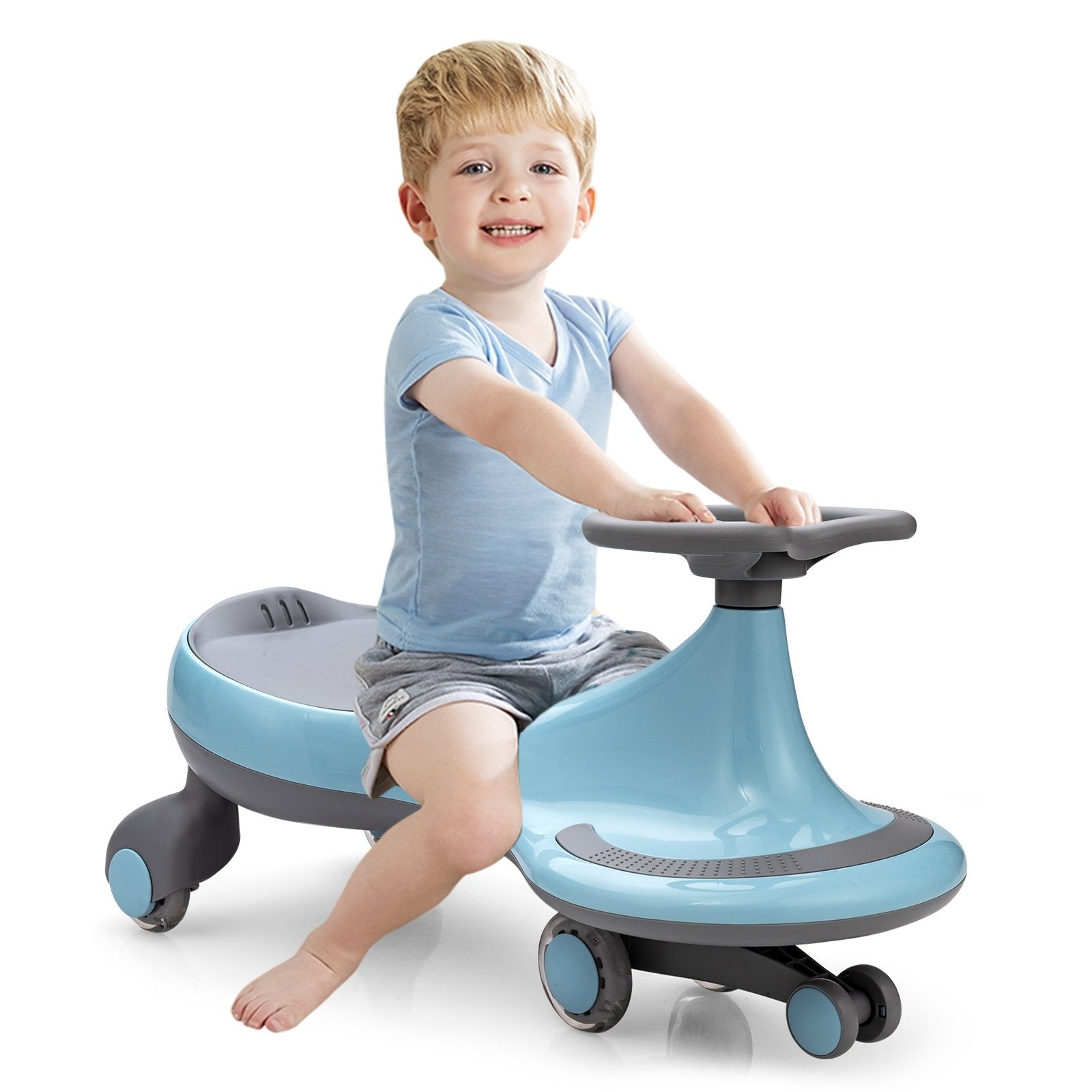 Wiggle Car Ride-on Toy with Flashing Wheels, Blue Push & Pedal Ride On Toys   at Gallery Canada