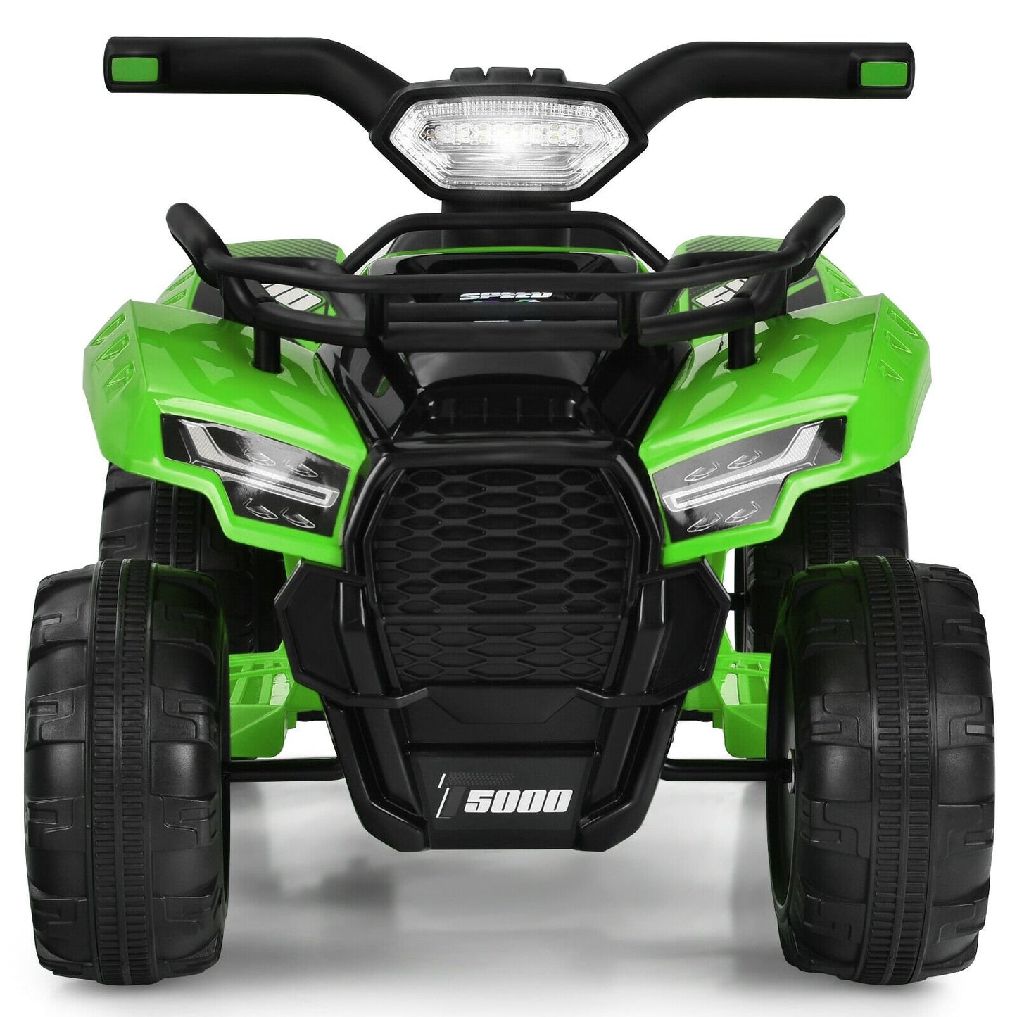 6V Kids ATV Quad Electric Ride On Car with LED Light and MP3, Green - Gallery Canada