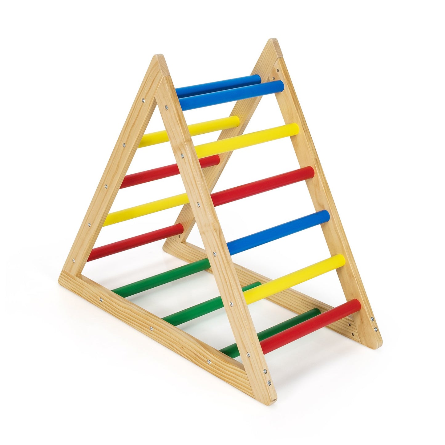 Climbing Triangle Ladder with 3 Levels for Kids, Multicolor Climbers & Slides   at Gallery Canada