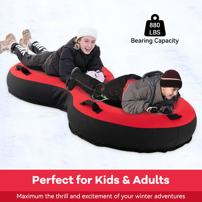 80" 2-Person Inflatable Snow Sled for Kids and Adults, Red Winter Sports & Activities   at Gallery Canada