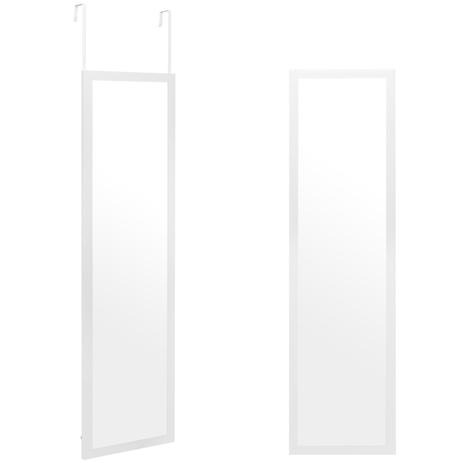 43 x 15 Inch Wall Mounted Frameless Full Length Mirror, Transparent - Gallery Canada