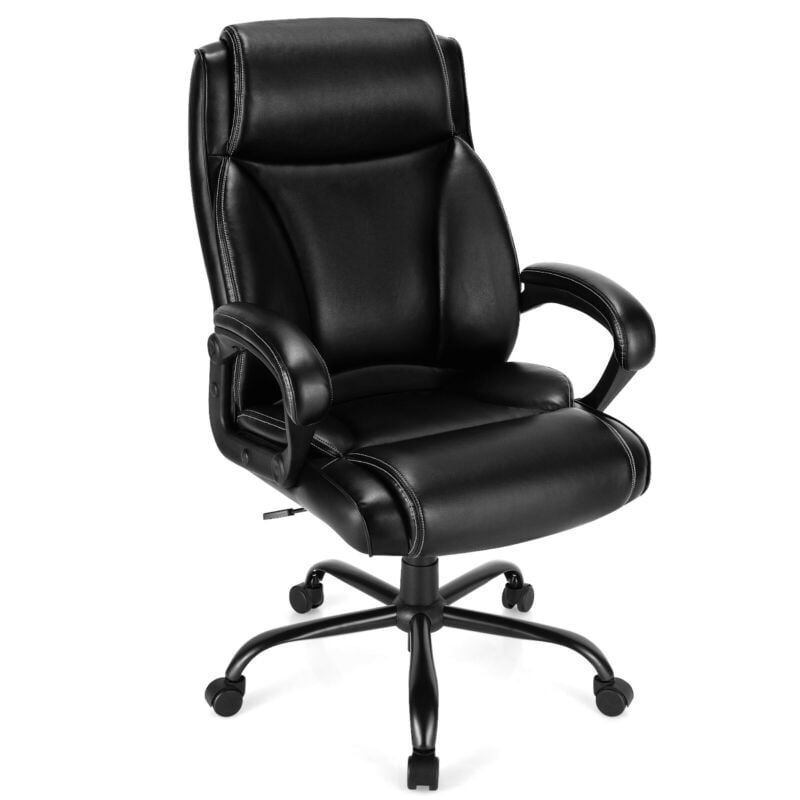 400 Pounds Big and Tall Adjustable High Back Leather Office Chair Big and Tall Chairs   at Gallery Canada