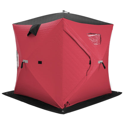 Portable 2 Person Ice Shanty with Cotton Padded Walls, Red Tents   at Gallery Canada