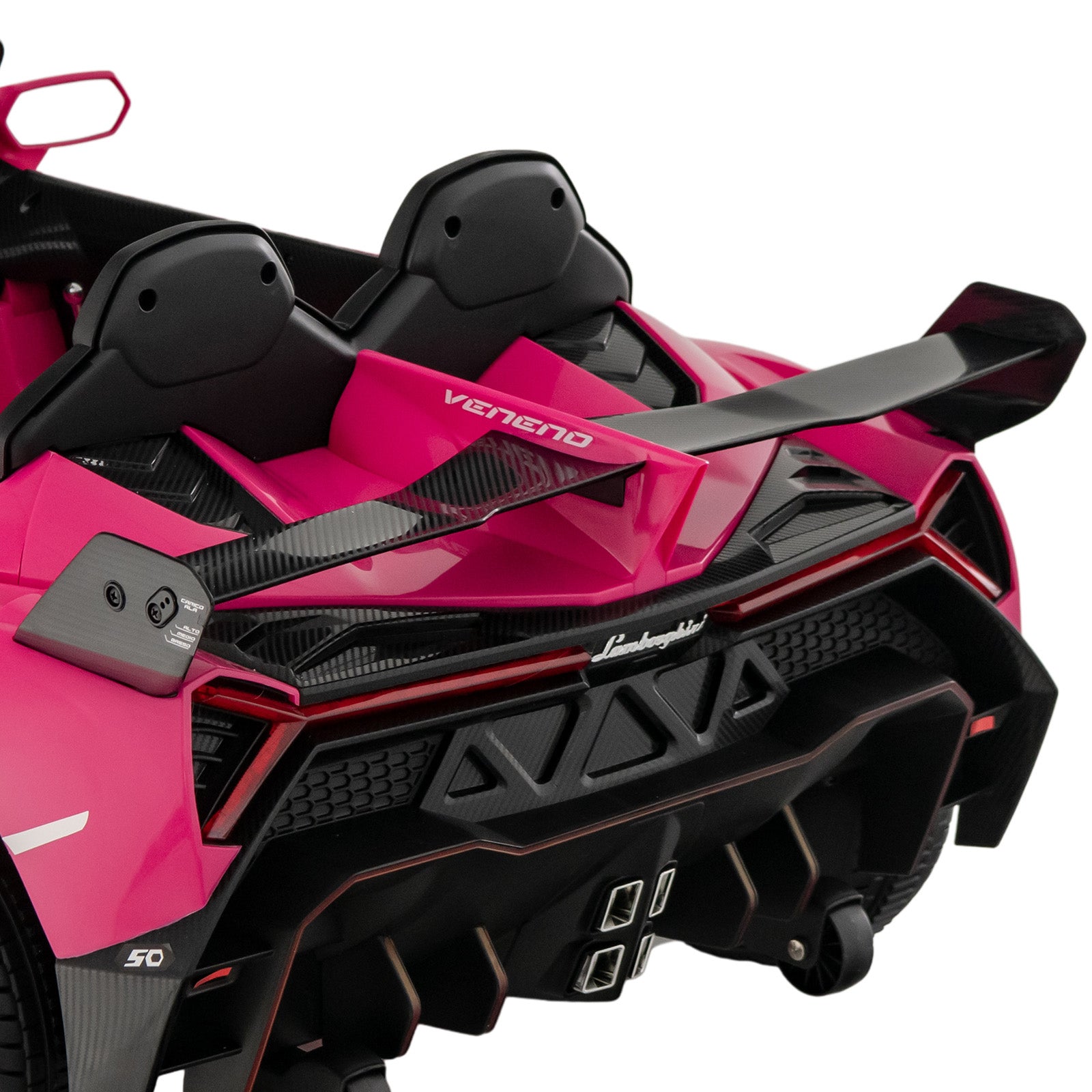 12V Licensed Lamborghini 4WD Kids Ride-on Sports Car with 2.4G Remote, Pink Powered Ride On Toys   at Gallery Canada