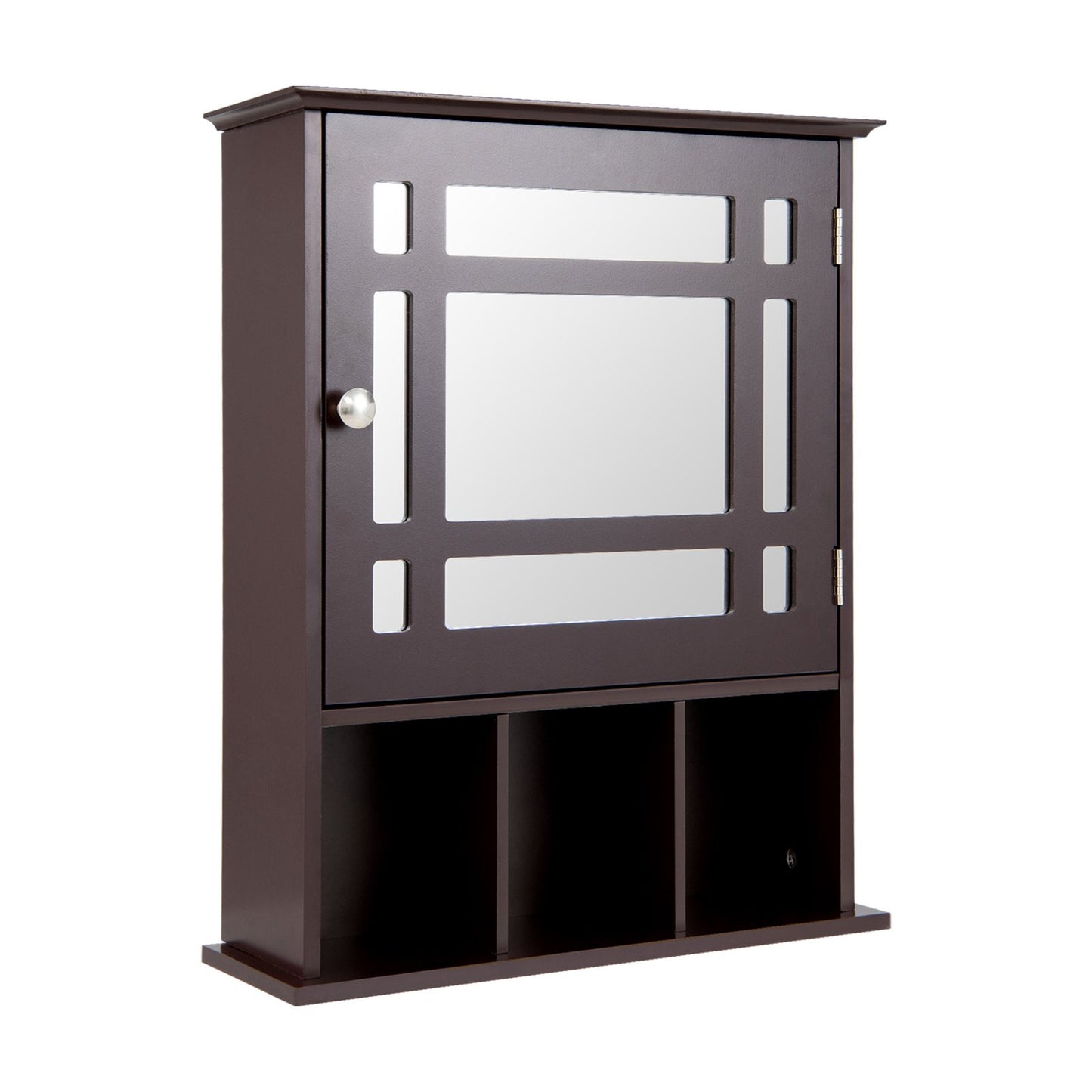 Wall Mounted and Mirrored Bathroom Cabinet, Brown Wall Cabinets   at Gallery Canada