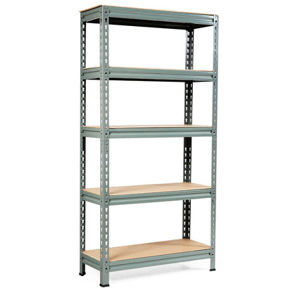 5-Tier Steel Shelving Unit Storage Shelves Heavy Duty Storage Rack, Gray Garages Gray at Gallery Canada