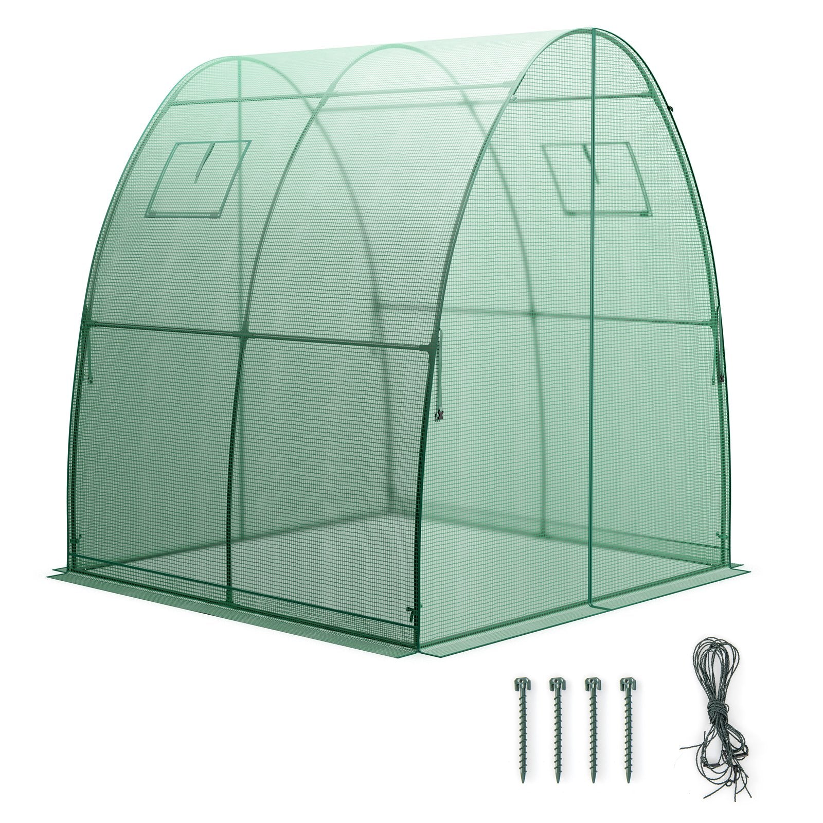 6 x 6 x 6.6 FT Outdoor Wall-in Tunnel Greenhouse, Green Greenhouses   at Gallery Canada