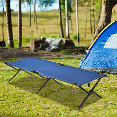 Adults Kids Folding Camping Cot, Blue Camping Furniture Blue at Gallery Canada