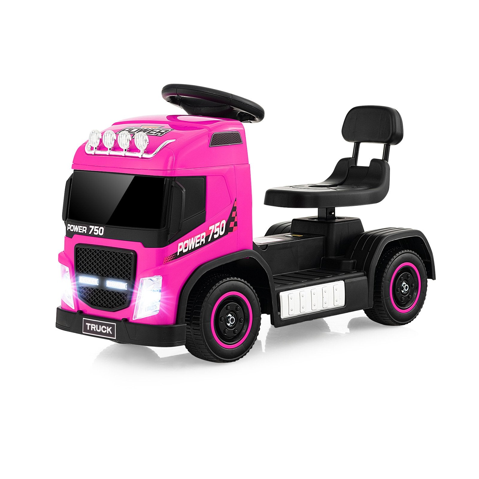 6V Kids Electric Ride-on Truck with Height Adjustable Seat, Pink Powered Ride On Toys   at Gallery Canada